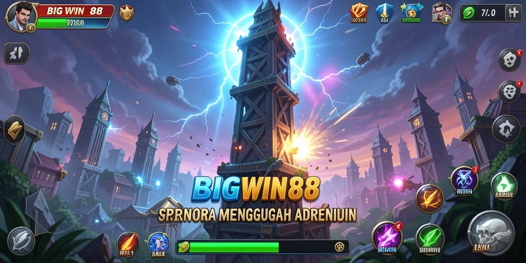 Tangkapan layar gameplay Tower Defense yang mendebarkan di BIGWIN88.