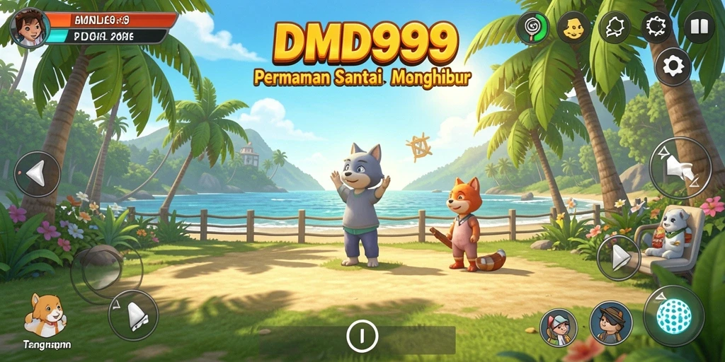 Screenshot DMD999 yang menampilkan gameplay menarik dan santai.