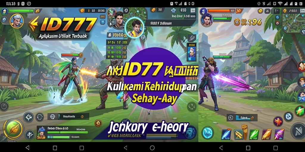 Screenshot utama ID777 menampilkan antarmuka aplikasi Utility yang modern dan fungsional.