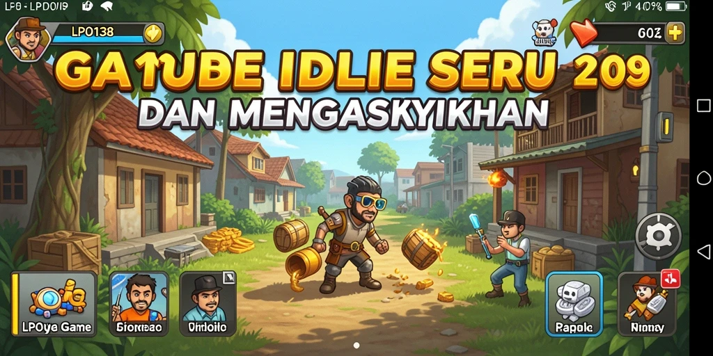Screenshot gameplay LPO138 yang menampilkan aksi santai dan interaksi yang menyenangkan.