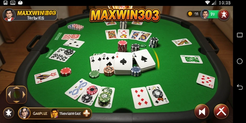 Tampilan gameplay Gaple yang menarik dan interaktif.