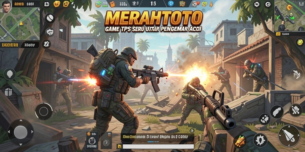 Tampilan gameplay MERAHTOTO yang mendebarkan dan penuh aksi.