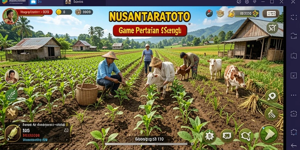 Tampilan menarik dari gameplay NUSANTARATOTO dalam bertani secara seru.